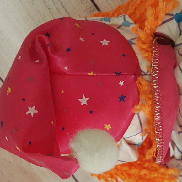 It’s A Small World Musical Wind Up Moving Head Clown 80s White Pink Orange Blue - Picture 7 of 14